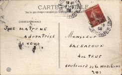 VINTAGE POSTCARD Theater Sartis Woman