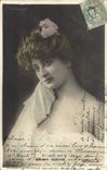 VINTAGE POSTCARD Theater Woman Holy Light comedy Agnan