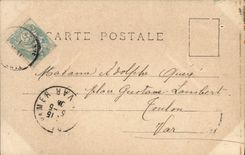 VINTAGE POSTCARD Theater Woman Holy Light comedy Agnan