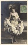 VINTAGE POSTCARD Theater Gauthier Woman