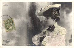 VINTAGE POSTCARD Theater Ambiguous Gerald Woman