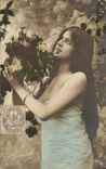 VINTAGE POSTCARD Theater Graziella Woman