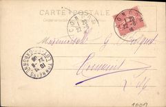 VINTAGE POSTCARD Theater Labaun Woman