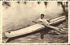 VINTAGE POSTCARD Polar North America Alaska the Kayak
