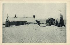 VINTAGE POSTCARD Polar North America Mission of ND of Heavy Mary' S Igloo the last catholic mission before the North pole
