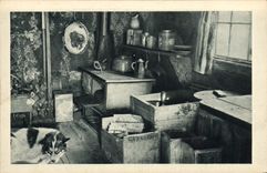 VINTAGE POSTCARD Polaire North America the movable apartments of the missionary Mary' S igloo Rings Arctic Alaska