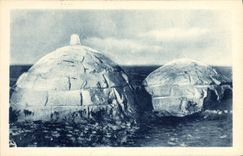 CPA Polaire Amerique du Nord Missions des Oblats de Marie immaculee Esquimaux Iglou Igloo