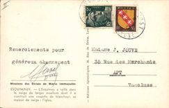 CPA Polaire Amerique du Nord Missions des Oblats de Marie immaculee Esquimaux Iglou Igloo