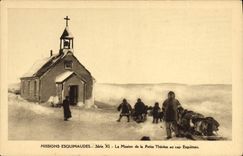 VINTAGE POSTCARD Polar North America Eskimo Missions the House of the Small Therese in the Eskimo Cape