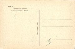 CPA Polaire Amerique du Nord Contraste de fourrures Cerce Arctique Alaska