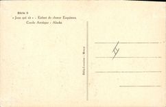 CPA Polaire Amerique du Nord Jean qui rit Enfant de choeur esquimaux Cercle Arctique Alaska