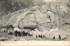 VINTAGE POSTCARD Polar Kjendalsbrae