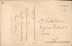 Ilustrador Cherubini Femme Toscana de la fantasía de la POSTAL de la VENDIMIA