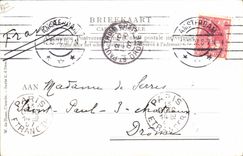 El ilustrador de la fantasía de la POSTAL de la VENDIMIA va folklore del molino de viento