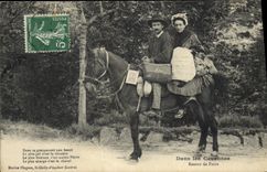 VINTAGE POSTCARD Folklore the Cevennes Return of fair Horse