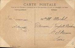 VENDIMIA POSTAL (que dibuja la mano) 1 de abril