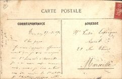 Mujer fuerte del hombre de la POSTAL de la VENDIMIA (que dibuja la mano)