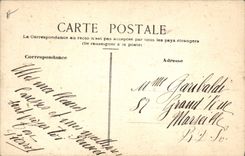 VINTAGE POSTCARD (drawing the hand) Pierre Flowers