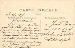 CPA (dessin la main) Drapeau