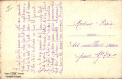 Mujer de la POSTAL de la VENDIMIA (que dibuja la mano) en pijamas