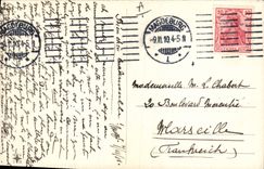 CPA Fantaisie Illustrateur Homme Femme Chien Chat 