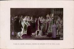 CPA Napoleon 1er Musee du Louvre Mariage de Napoleon et de Marie Louise