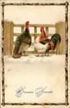 CPA Coq Poule Dindon