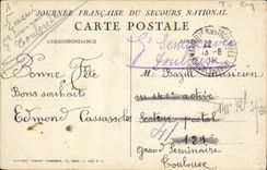 CPA Coq Poule Lion Aigle Militaria