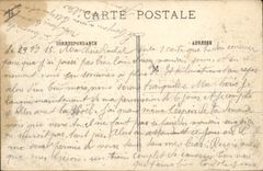 POSTAL Champán Militaria de la VENDIMIA una calle de Souain Spahis Morrocans