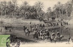 POSTAL Militaria Spahis Túnez de la VENDIMIA