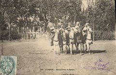 CPA Militaria Algerie Manoeuvres de Spahis