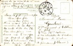 POSTAL Militaria indígena Spahi de la VENDIMIA