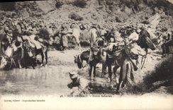 POSTAL Militaria meridional Oranian Goum de la VENDIMIA sahariano