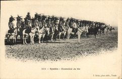 CPA Militaria Spahis Exercices de tir
