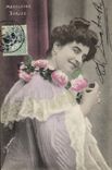 VINTAGE POSTCARD Theater Woman Madeleine Barjac
