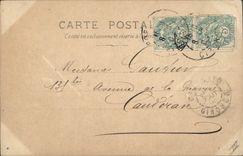 VINTAGE POSTCARD Theater Beauregard Woman