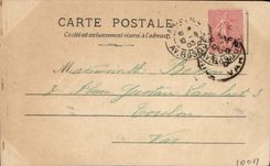 VINTAGE POSTCARD Theater Marville Woman