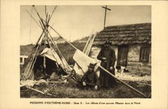 VINTAGE POSTCARD Polar Missions of Extreme North beginnings of a poor mission in North