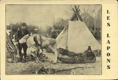 VINTAGE POSTCARD Polar the Lappish ones