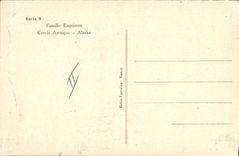 CPA Polaire Famille Esquimau Cercle Arctique Alaska