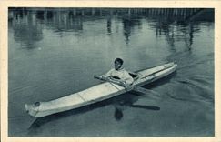 CPA Polaire Chasseur de phoques Cercle arctique Alaska