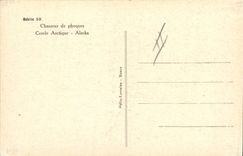 CPA Polaire Chasseur de phoques Cercle arctique Alaska