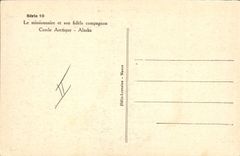 CPA Polaire Le missionnaire et son fidele compagnon Cercle Arctique Alaska