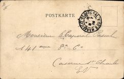 VINTAGE POSTCARD Fantaisie Illustrator Old woman street has Blankenberghe