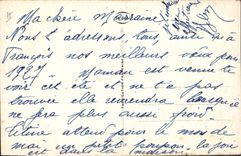 VINTAGE POSTCARD (drawing the hand) Mountain