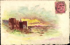 CPA (dessin la main) 