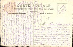 CPA (dessin la main) 