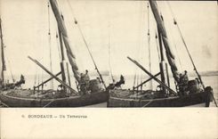 CPA Bateau de peche Bordeaux Un Terneuvas