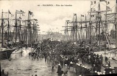 CPA Bateau de peche Paimpol Fete des Islandais