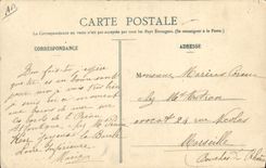 VINTAGE POSTCARD Boat of sin While waiting for the hour of the tide